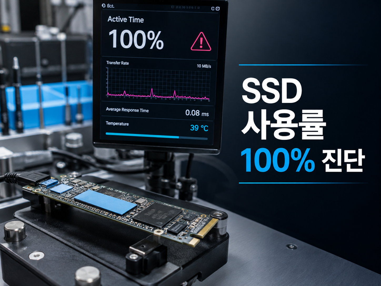 SSD 사용률 100%로 컴퓨터가 멈출 때 해결방법｜이벤트 ID 129·153·응답시간 진단
